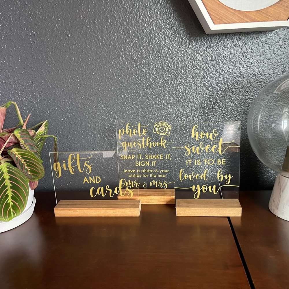 Etsy Wedding Signage